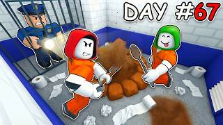 JJ and Mikey ESCAPED Prison by DIGGING in Roblox - Maizen