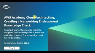 Module 7 Knowledge Check || AWS Academy Cloud Architecture