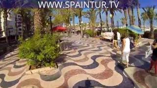 Explanada de Espana,  Alicante, Valencia, недвижимость в Испании, Аликанте spaintur.tv(Привет! Я записал 3 видео с ГОПРО с велика (вы знаете я люблю движения постоянно), посмотрю на просмотры и..., 2016-06-11T04:54:11.000Z)