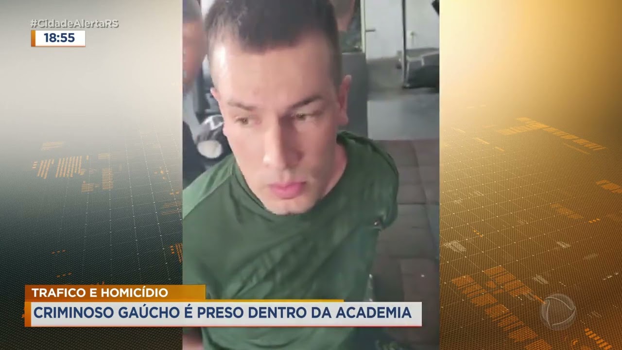 Trafico e homicídio: criminoso gaúcho é preso dentro da academia