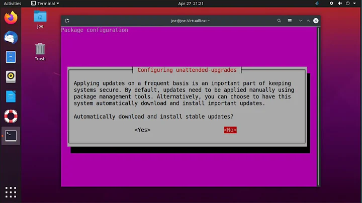 Disable Ubuntu 20.04 Unattended Upgrades