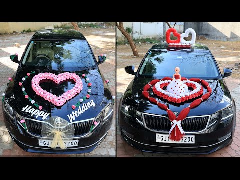 💋 Wedding Car - 👌🏻 LOVE, Special Marriage Car Decoration Ideas