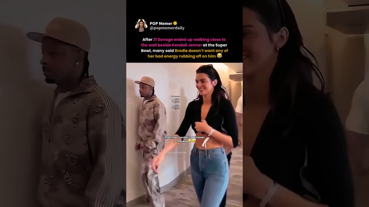 21 savage walking beside kendall jenner has fans saying he wasn't risking her energy 😭😂 #21savage