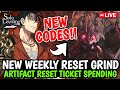 NEW CODES! GUILD BOSS MAX GRIND! ARTIFACT RESET TICKET SPENDING - Solo Leveling: Arise