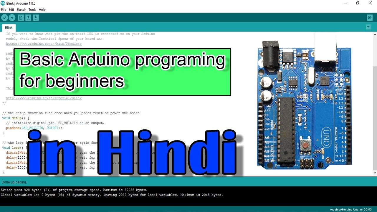 how to program Arduino in Hindi