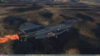 DCS 2  |  F-16 - Blue Angel is hit! Opentrack
