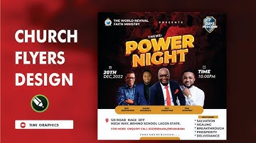 How to create a simple church flyers Design in corel draw #churchflyers #Timigraphics