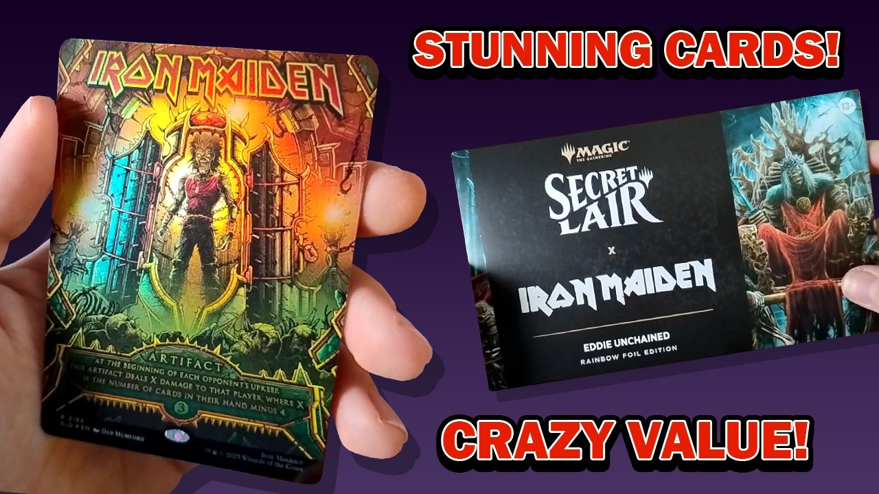 Crazy Secret Lair Value: Iron Maiden, Eddie Unchained (Foil) - YouTube