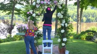 Designing A Wedding Arch With Flowers