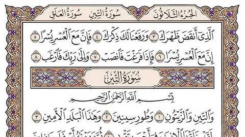 سورة الشرح مكتوبة سعود الشريم