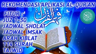 Rekomendasi Aplikasi AL-QUR'AN, jadwal sholat, imsak, kiblat, tajwid screenshot 3