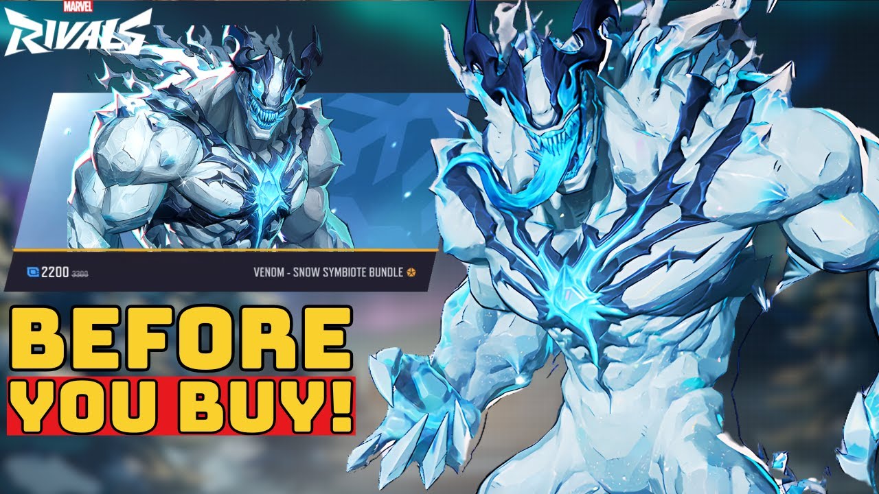Venom Snow Symbiote Skin Showcase | Before You Buy - Marvel Rivals