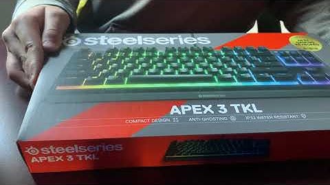 New Steelseries APEX 3 TKL Gaming Keyboard Unboxing