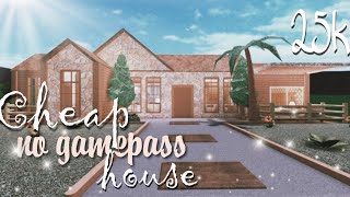 ROBLOX BLOXBURG: Cheap No Gamepass House ♡ 25k