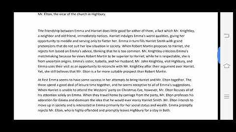 BA Sem 3, CCE 6, Main English, Emma Summary, Lecture 1, by Prof