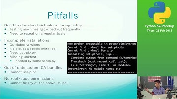 VirtualEnv in the Enterprise Environment - Python SG Meetup