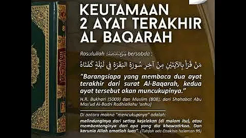 Keutamaan 2 ayat Terakhir Surah AL Baqarah | Murottal Merdu