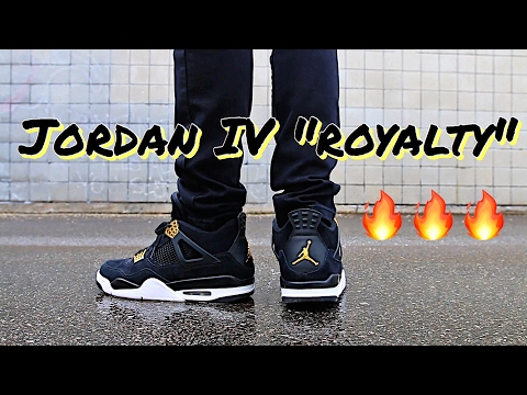 jordan 4 royalty on feet