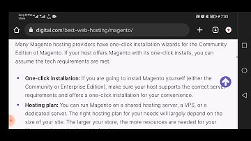 Magento web hosting.