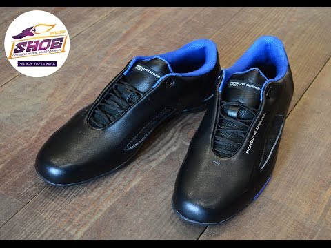 Мужские кроссовки Adidas Porsche Design Drive Athletic II Leather Black Blue Trainers Мужские кроссовки Adidas Porsche Design Drive Athletic II Leather Black Blue Trainers