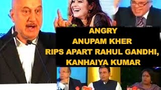 Angry Anupam Kher rips apart Rahul Gandhi, Kanhaiya Kumar at The Telegraph Debate | FULL SPEECH