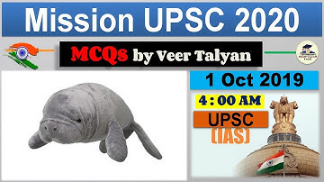 UPSC Prelims 2020 Preparation - 1 October 2019 Daily Current Affairs MCQ for UPSC / CSE / IAS SLV