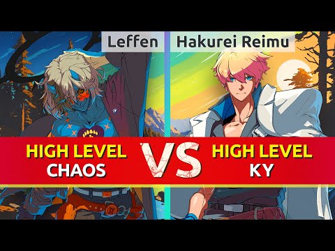 GGST ▰ Leffen (Happy Chaos) vs Hakurei Reimu (Ky). High Level Gameplay