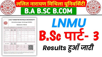 lnmu bsc part 3 results  jari | lnmu bsc part 3 results 2023-lnmu bsc part 3 final result published