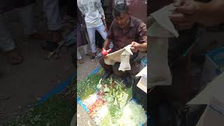 Exploring A Salesman Cutting Vegetables On The Street Of Mumbai INDIA | Muzammil Khan