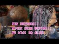 1st ever done lace frontal braids  boxbraids on client with severe alopecia