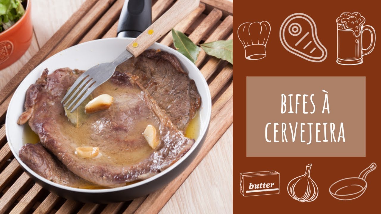 Bifes à cervejeira (receita rápida)