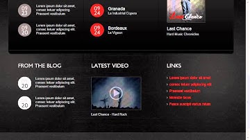 Music Band Website Template
