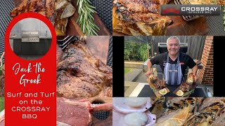 Jack the Greek Cooks up a fan favourite Surf and Turf on the CROSSRAY BBQ