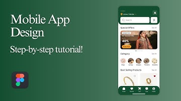 E-commerce Mobile App UI Design in Figma | Page 1 | Home Screen