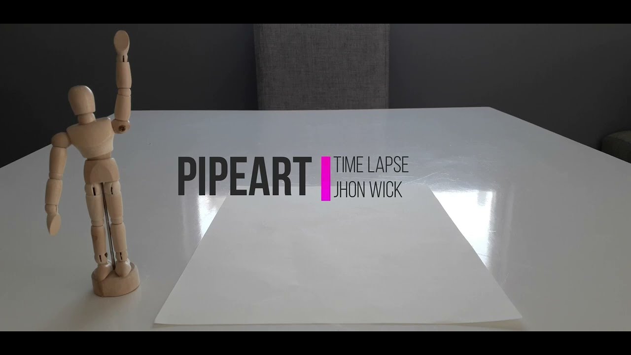 Drawing Jhon Wick (Keanu Reeves) - Timelapse | Pipeart