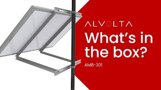 Unboxing Alvolta Single Panel Adjustable Pole Mount Kit