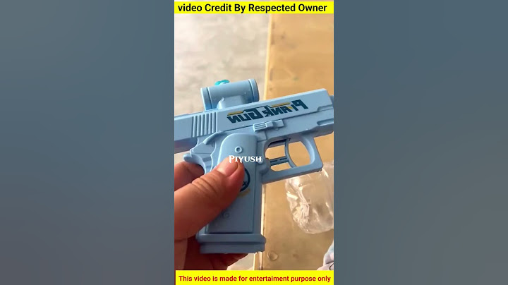 Dad gave his son a water gun that works upside down