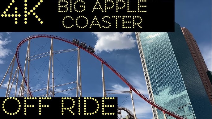 Big Apple Coaster front seat on-ride HD POV New York, New York Hotel &  Casino 