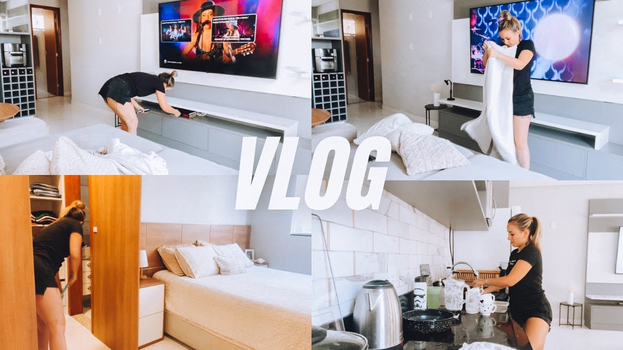 VLOG: rotina de limpeza da casa | Um dia produtivo comigo 🥰