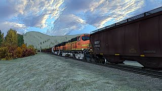 Open Rails - MRL Mullan Pass | 230 Car - Double Empty Grainer | X-KALMCO (Missoula - Helena)