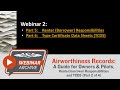 Webinar: Airworthiness Records: Part 2