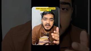 Cover your complete Reasoning syllabus with this strategy 🔥✅ #reasoning #sbipo #ibpspo #bankexam
