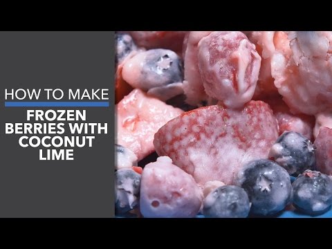 How to Make Frozen Berries with Coconut Lime