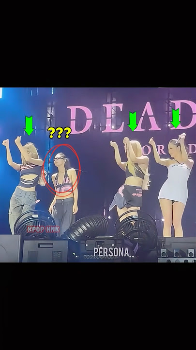 Blackpink during 'Earthquake' encore❤️Jennie cosplay dancer!😂 #blackpink #jennie #jisoo #rose #lisa