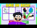 I TRADED MY NEON SNOWMAN.. (ADOPT ME RICH SERVER)
