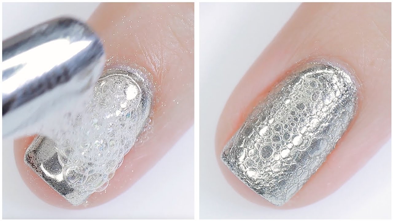 8. Water Bubble Nail Art Tutorial for Short Nails - wide 7
