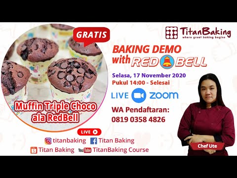 TitanBaking Demo - Muffin Triple Choco ala RedBell