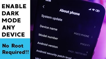 Enable Dark Mode On Poco F1 Or Any Xiaomi Device Running MIUI 10 🌙