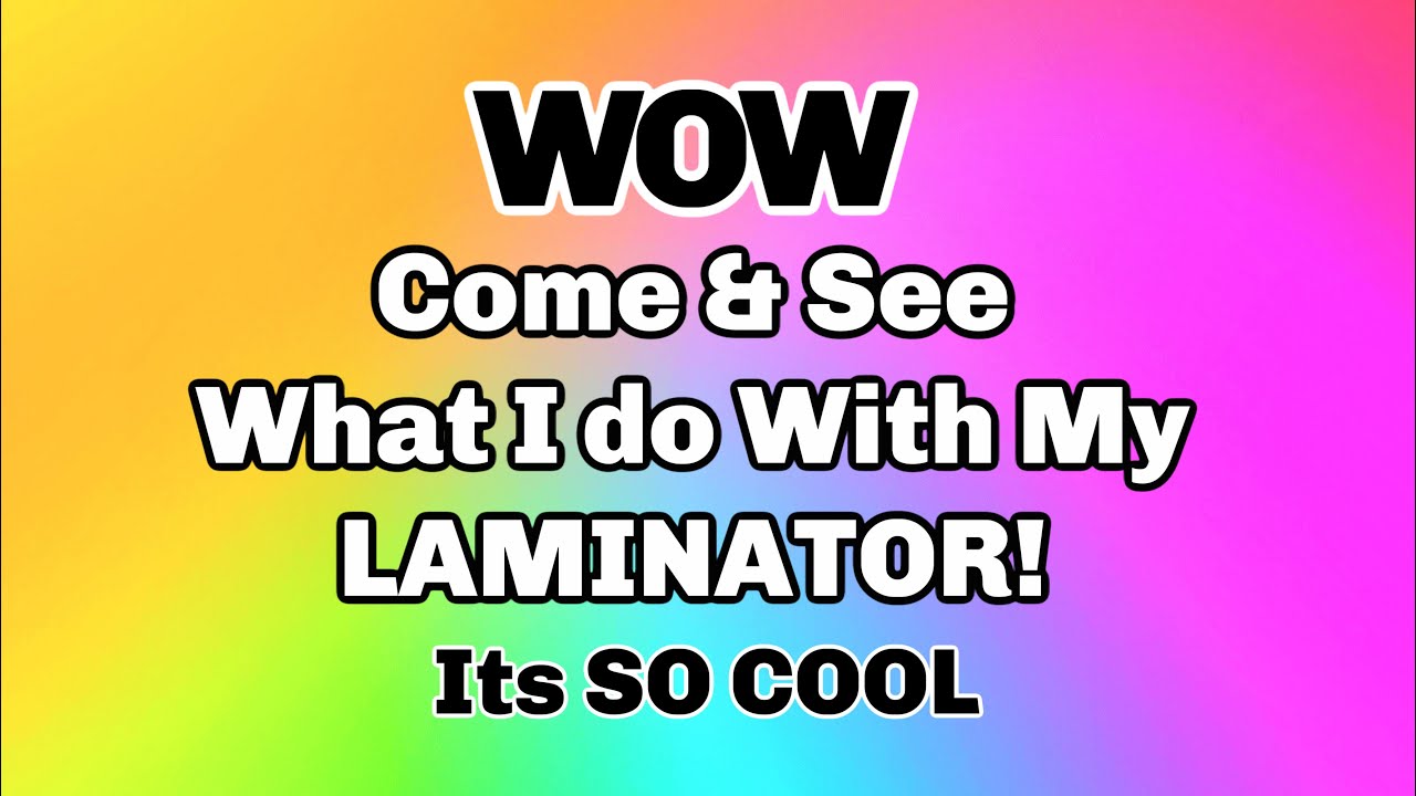 AMAZING Laminator idea! MAKE YOUR OWN FOIL PAPER😍