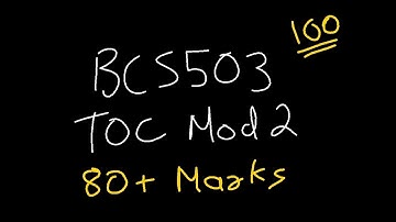 TOC MODULE 2 BCS503 Theory of Computation | 22 Scheme VTU 5th SEM CSE